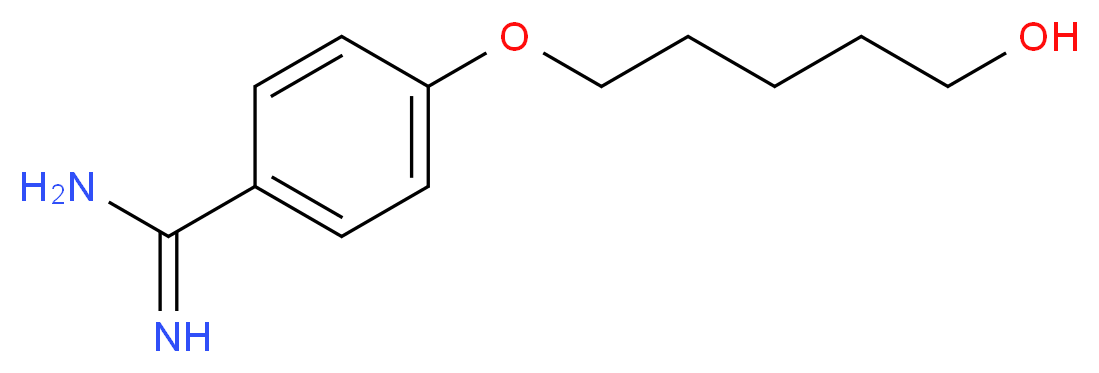 5-(4-Amidinophenoxy)-1-pentanol _分子结构_CAS_97844-81-0)