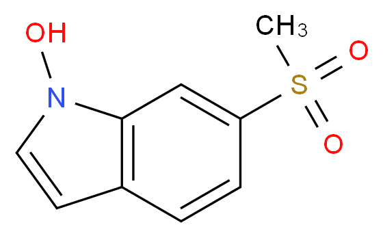 6-(Methylsulfonyl)-1H-indol-1-ol_分子结构_CAS_170492-47-4)