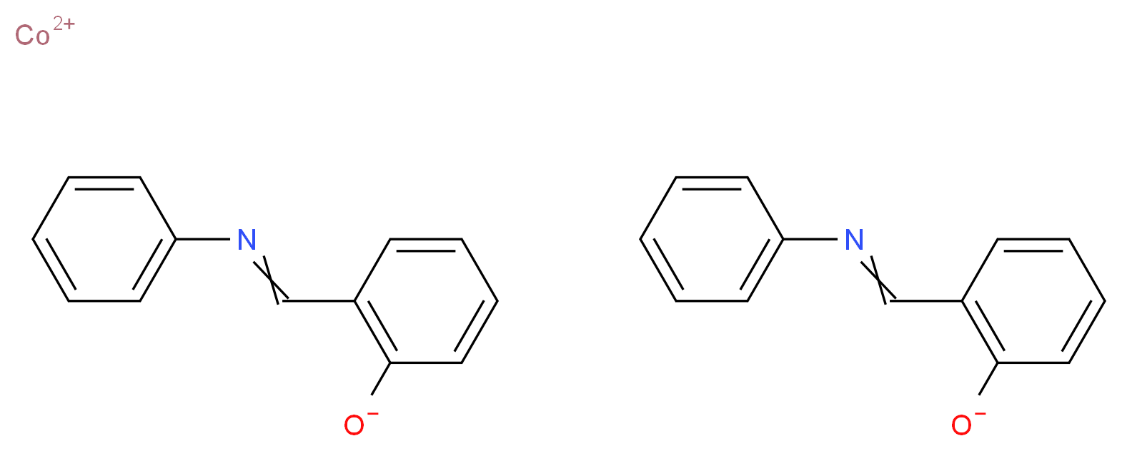 N,N′-双(亚水杨基)二苯胺基钴(II)_分子结构_CAS_37981-00-3)