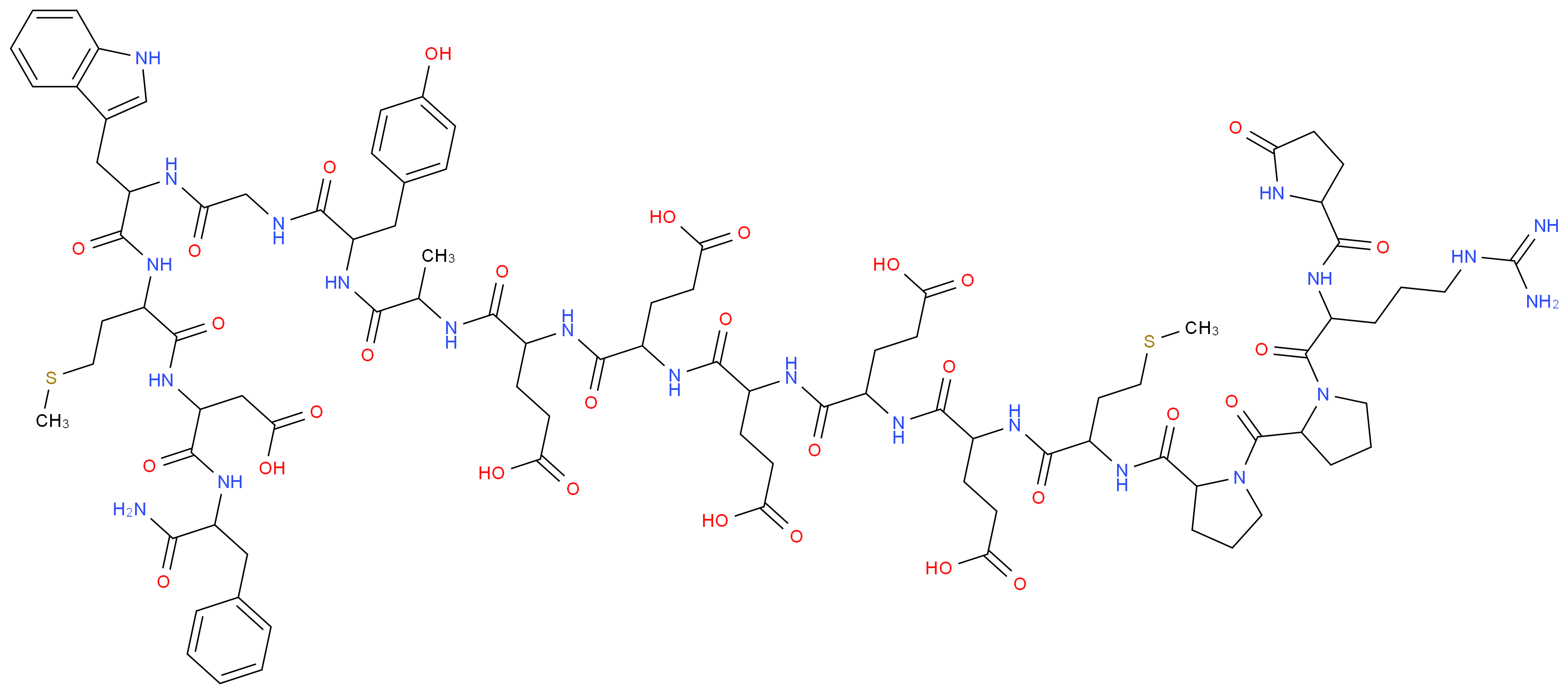 Gastrin I rat_分子结构_CAS_81123-06-0)