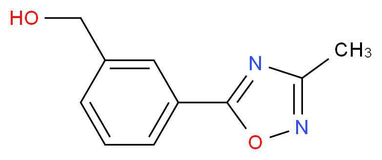 [3-(3-methyl-1,2,4-oxadiazol-5-yl)phenyl]methanol_分子结构_CAS_916766-84-2