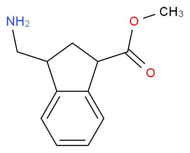 methyl 3-(aminomethyl)-2,3-dihydro-1H-indene-1-carboxylate_分子结构_CAS_357426-12-1)