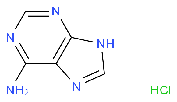 9H-purin-6-amine hydrochloride_分子结构_CAS_2922-28-3(anhydrous)