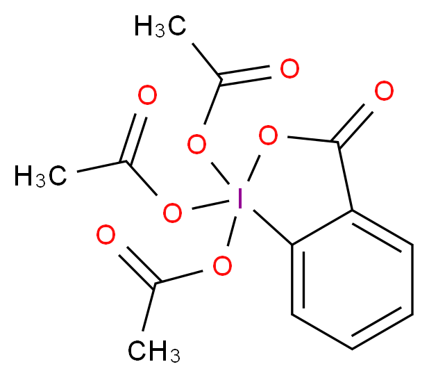 1,1,1-Tris(acetyloxy)-1,1-dihydro-1,2-benziodoxol-3(1H)-one_分子结构_CAS_87413-09-0)