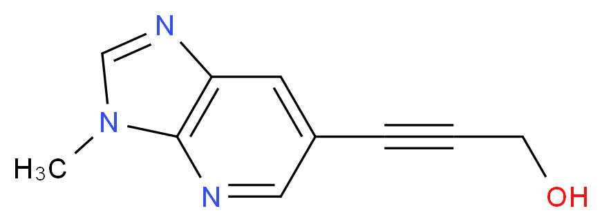 3-(3-Methyl-3H-imidazo[4,5-b]pyridin-6-yl)-prop-2-yn-1-ol_分子结构_CAS_)