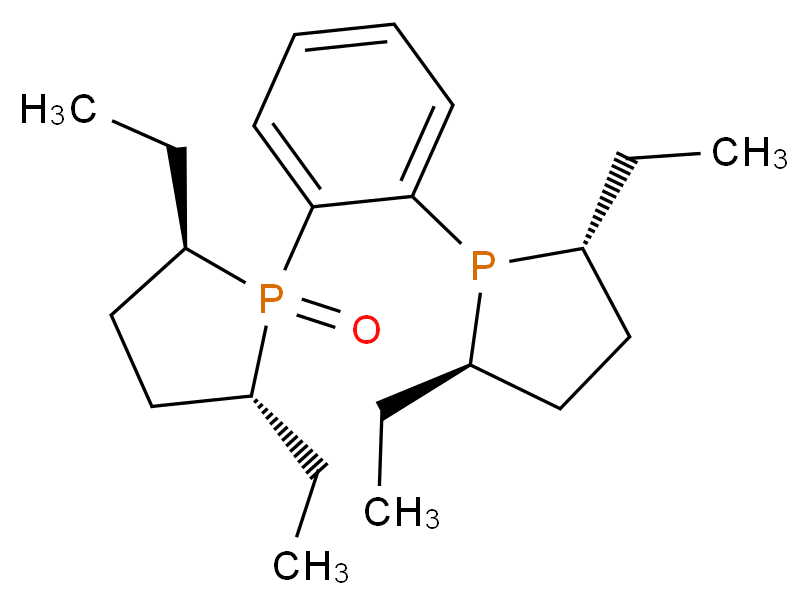 (2R,5R)-1-(2-[(2R,5R)-2,5-Diethyl-1-phospholanyl]phenyl)-2,5-diethylphospholane 1-oxide_分子结构_CAS_924294-55-3)