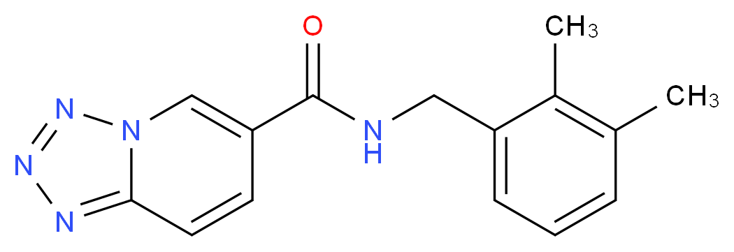 N-(2,3-dimethylbenzyl)tetrazolo[1,5-a]pyridine-6-carboxamide_分子结构_CAS_)