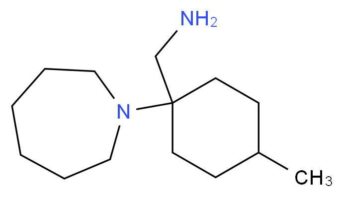 C-(1-Azepan-1-yl-4-methyl-cyclohexyl)-methylamine_分子结构_CAS_)