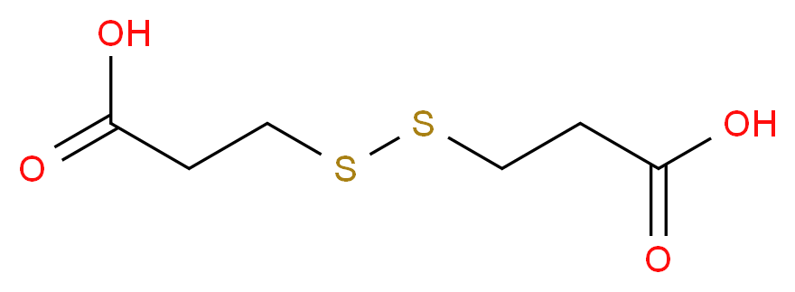 3-[(2-carboxyethyl)disulfanyl]propanoic acid_分子结构_CAS_1119-62-6