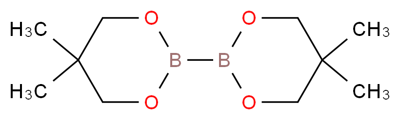 5,5,5',5'-Tetramethyl-2,2'-bi(1,3,2-dioxaborinane)_分子结构_CAS_201733-56-4)