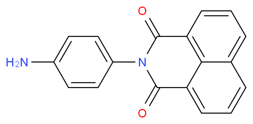 2-(4-Amino-phenyl)-benzo[de]isoquinoline-1,3-dione_分子结构_CAS_25287-05-2)