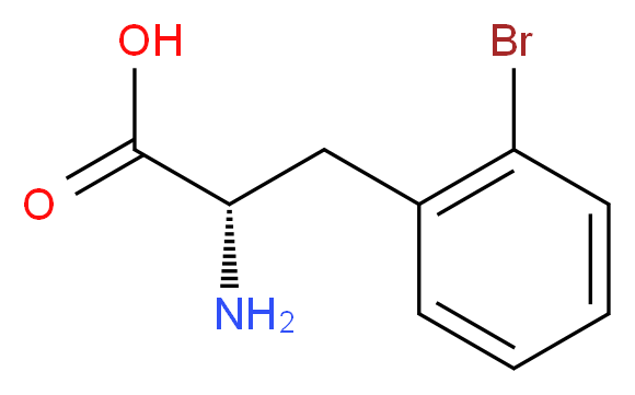 rac-(2R)-2-amino-3-(2-bromophenyl)propanoic acid_分子结构_CAS_1991-79-3