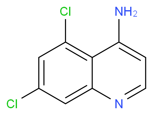 5,7-dichloroquinolin-4-amine_分子结构_CAS_948292-59-9