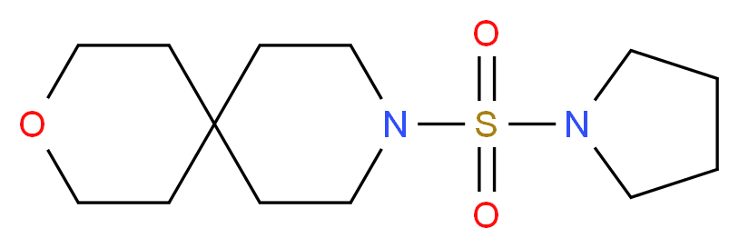 9-(1-pyrrolidinylsulfonyl)-3-oxa-9-azaspiro[5.5]undecane_分子结构_CAS_)