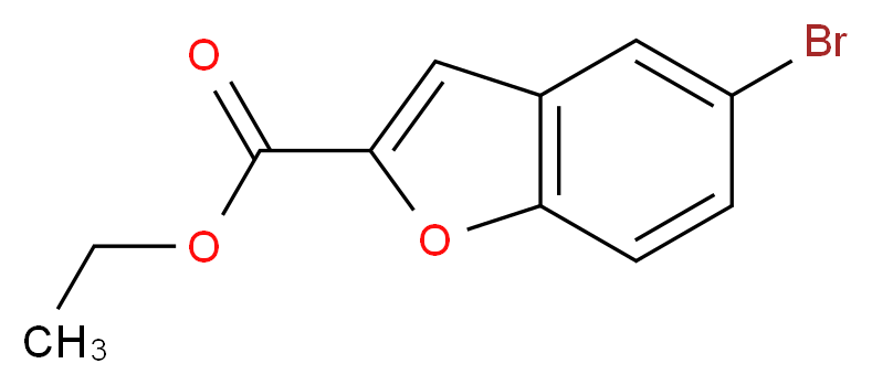 ethyl 5-bromo-1-benzofuran-2-carboxylate_分子结构_CAS_84102-69-2