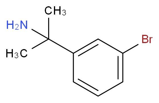 2-(3-bromophenyl)propan-2-amine_分子结构_CAS_74702-93-5