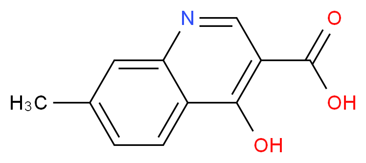 4-hydroxy-7-methylquinoline-3-carboxylic acid_分子结构_CAS_51726-77-3