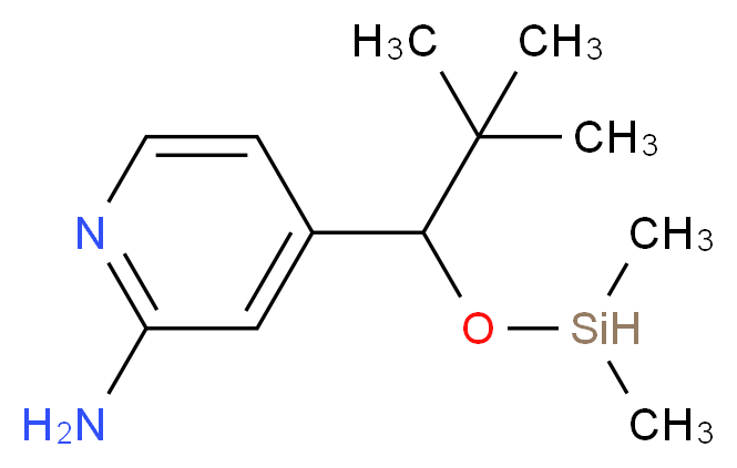 4-{1-[(dimethylsilyl)oxy]-2,2-dimethylpropyl}pyridin-2-amine_分子结构_CAS_329794-09-4