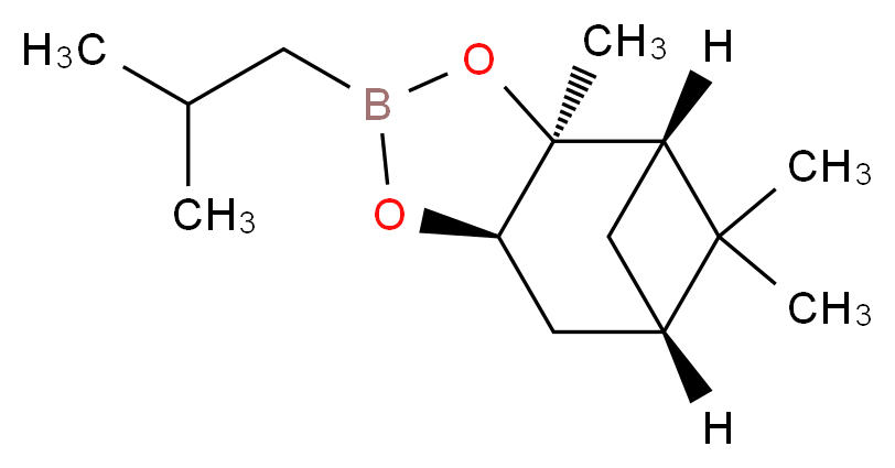 2-Methylpropaneboronic acid (1S,2S,3R,5S)-(+)-2,3-pinanediol ester_分子结构_CAS_84110-34-9)