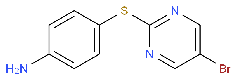 4-[(5-bromopyrimidin-2-yl)sulfanyl]aniline_分子结构_CAS_849235-61-6
