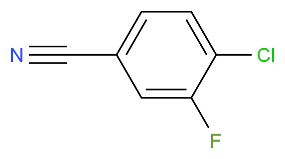 4-Chloro-3-fluorobenzonitrile 97%_分子结构_CAS_110888-15-8)