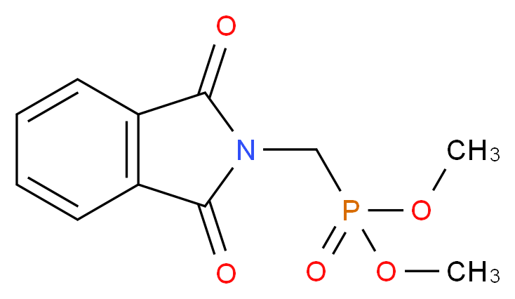 邻苯二甲酰亚氨基甲基膦酸二甲酯_分子结构_CAS_28447-26-9)