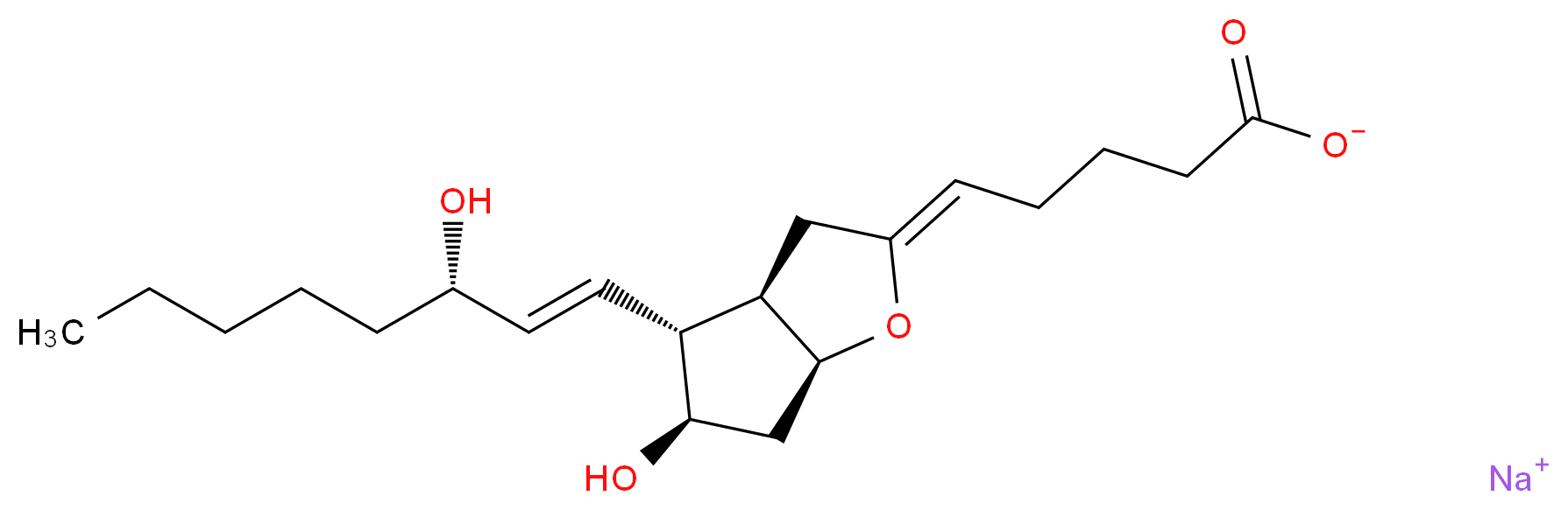 Prostacyclin Sodium Salt_分子结构_CAS_61849-14-7)