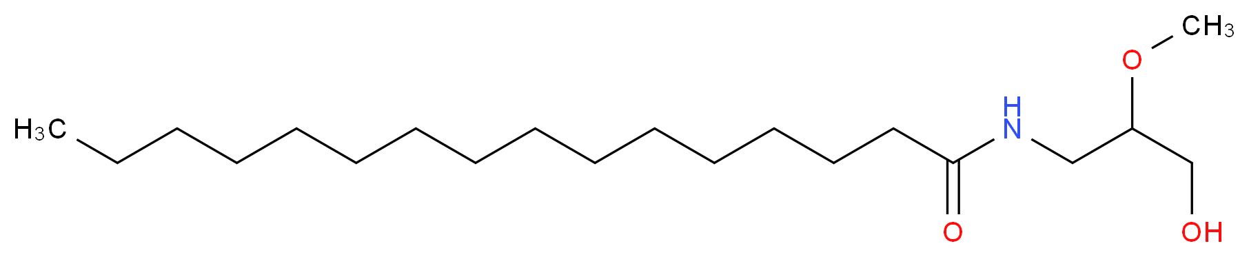 (±)-N-(3-Hydroxy-2-methoxypropyl)-hexadecanamide_分子结构_CAS_112988-96-2)