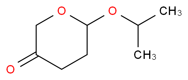 6-(propan-2-yloxy)oxan-3-one_分子结构_CAS_65712-89-2
