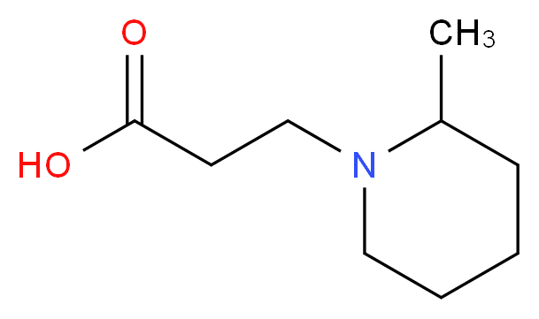 3-(2-methylpiperidin-1-yl)propanoic acid_分子结构_CAS_773108-59-1