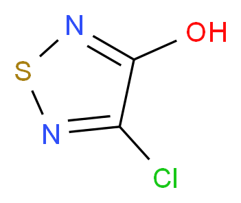 4-Chloro-3-hydroxy-1,2,5-thiadiazole 97%_分子结构_CAS_88905-76-4)