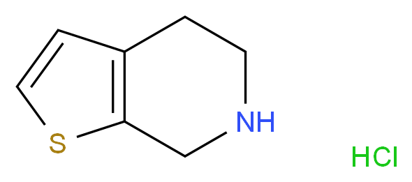 4,5,6,7-Tetrahydrothieno[2,3-c]pyridine hydrochloride_分子结构_CAS_)