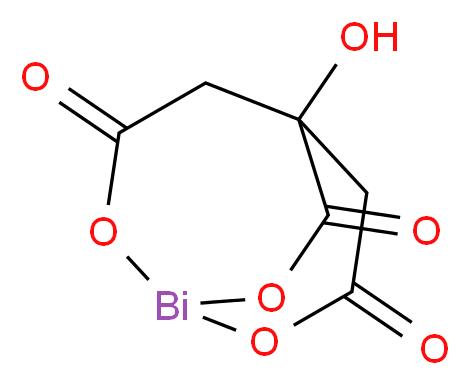5-hydroxy-2,8,9-trioxa-1-bismabicyclo[3.3.2]decane-3,7,10-trione_分子结构_CAS_813-93-4