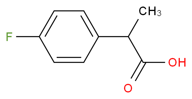 2-(4-Fluorophenyl)propanoic acid_分子结构_CAS_75908-73-5)