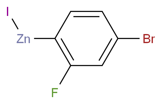 4-溴-2-氟苯基碘化锌 溶液_分子结构_CAS_352530-44-0)