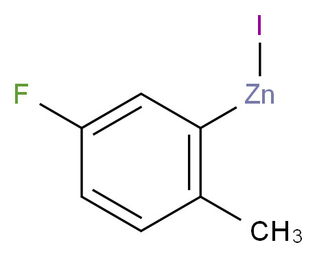 5-氟-2-甲基苯基碘化锌 溶液_分子结构_CAS_312693-09-7)