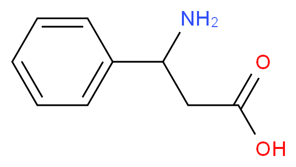 3-amino-3-phenylpropanoic acid_分子结构_CAS_614-19-7