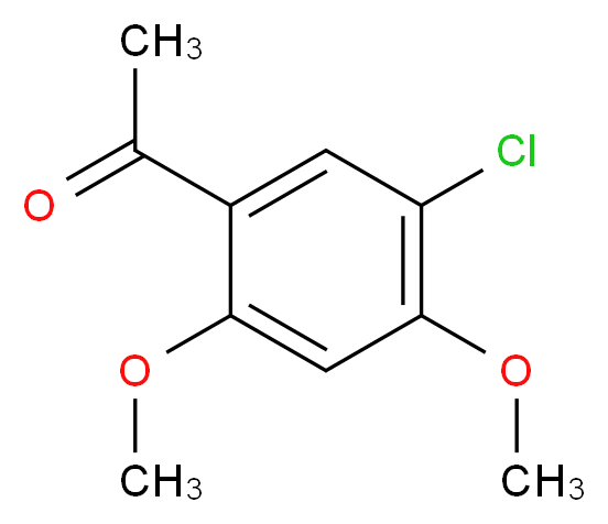 1-(5-chloro-2,4-dimethoxyphenyl)ethan-1-one_分子结构_CAS_54173-36-3