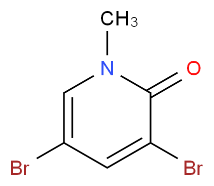 3,5-Dibromo-1-methylpyridin-2(1H)-one_分子结构_CAS_14529-54-5)