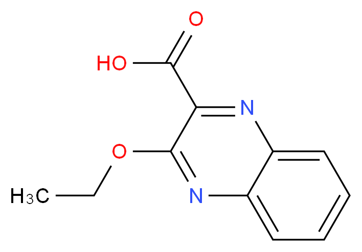 3-Ethoxyquinoxaline-2-carboxylic acid_分子结构_CAS_159782-18-0)