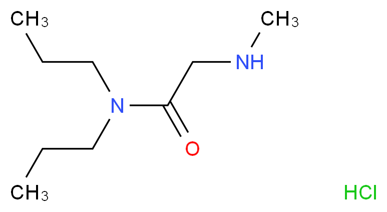 2-(Methylamino)-N,N-dipropylacetamide hydrochloride_分子结构_CAS_)