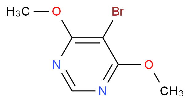 5-bromo-4,6-dimethoxypyrimidine_分子结构_CAS_4319-77-1