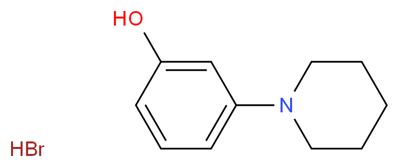 3-(piperidin-1-yl)phenol hydrobromide_分子结构_CAS_1071547-25-5