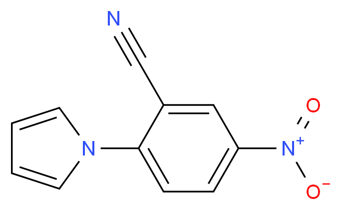 5-nitro-2-(1H-pyrrol-1-yl)benzonitrile_分子结构_CAS_106981-59-3)