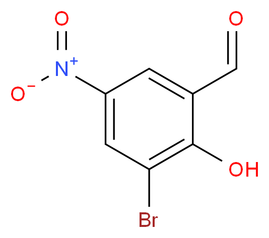 3-溴-2-羟基-5-硝基苯甲醛_分子结构_CAS_16789-84-7)