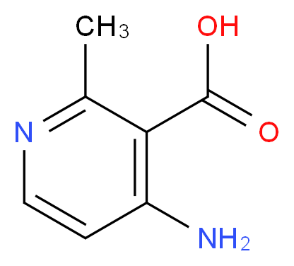 4-amino-2-methylnicotinic acid_分子结构_CAS_1060806-06-5)