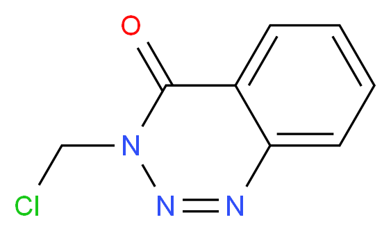 3-(chloromethyl)-3,4-dihydro-1,2,3-benzotriazin-4-one_分子结构_CAS_24310-41-6