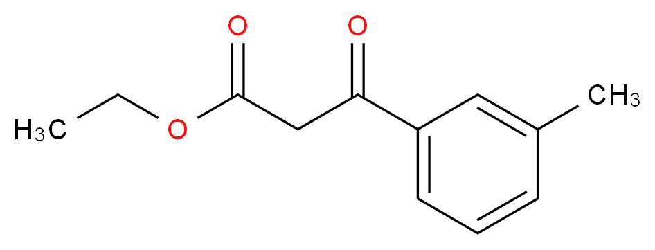 (3-甲基苯甲酰基)乙酸乙酯_分子结构_CAS_33166-79-9)