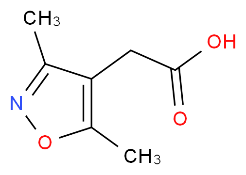 2-(3,5-dimethylisoxazol-4-yl)acetic acid_分子结构_CAS_)