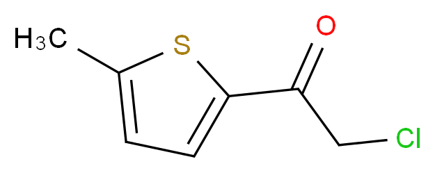 2-Chloro-1-(5-methylthien-2-yl)ethanone _分子结构_CAS_31772-42-6)